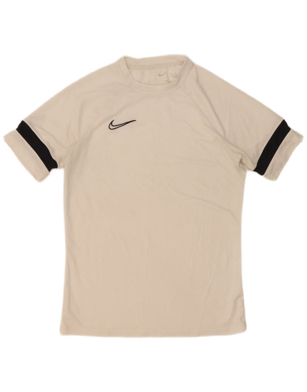 Nike Mens Dri Fit T-Shirt Top Medium White Colourblock