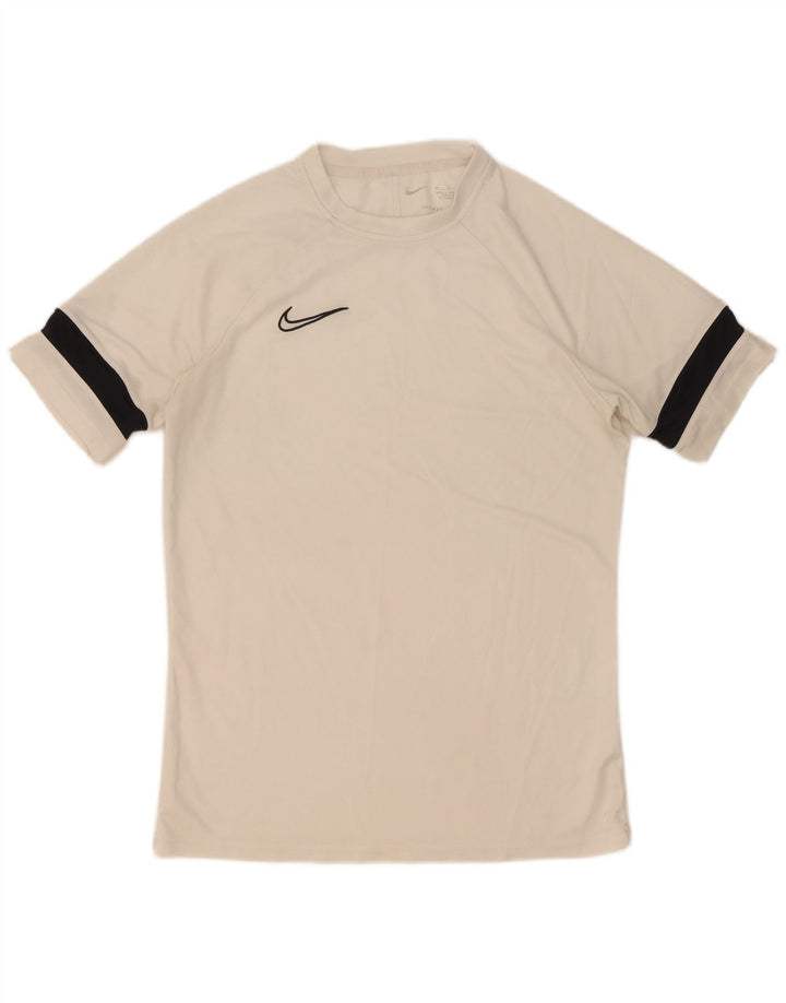 Camiseta masculina Nike Dri Fit Top médio branco colorblock