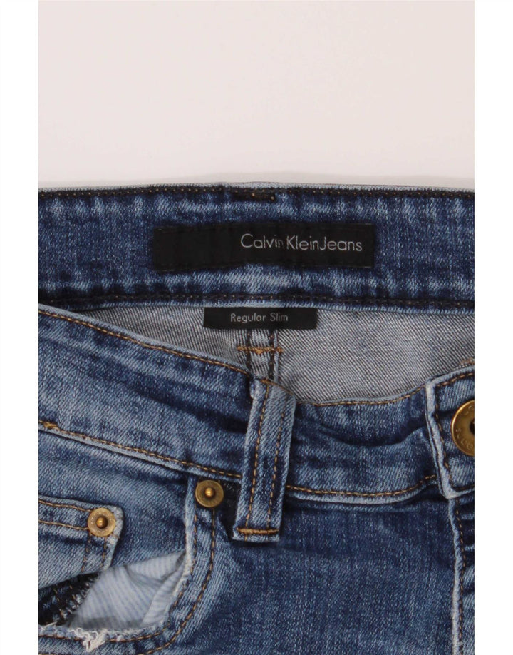 Calvin Klein Jeans Masculino Slim W34 L32 Azul