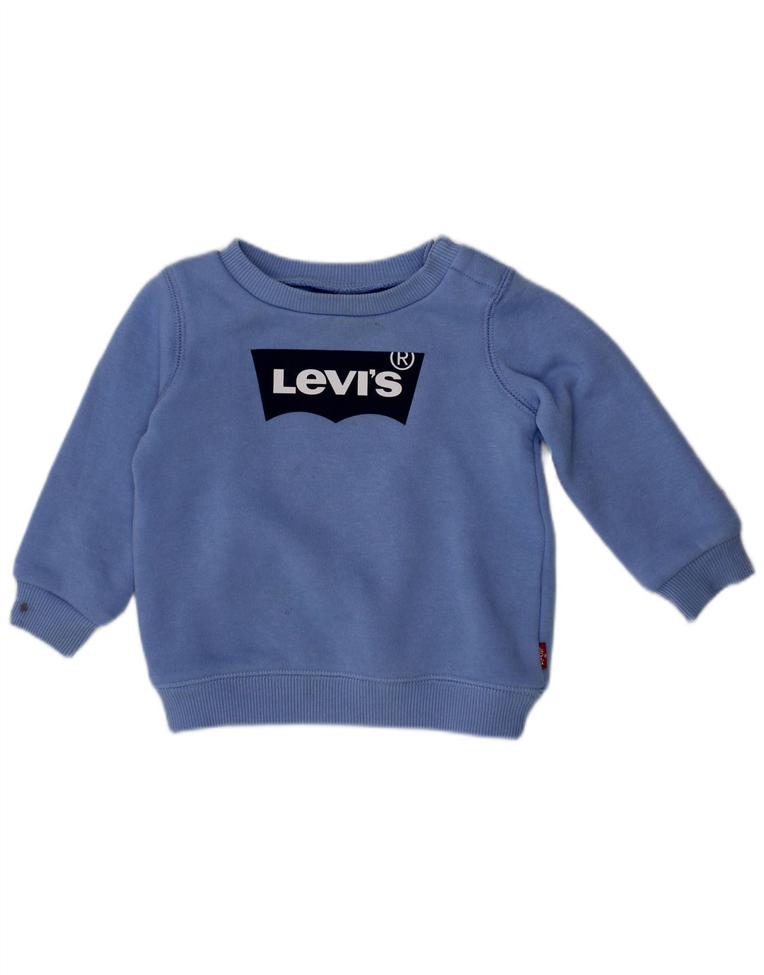 Suéter gráfico LEVI'S Baby Girls 6-9 meses algodão azul