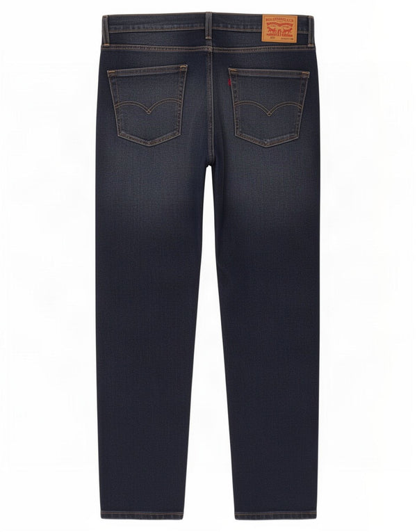Levi's Masculino 502 Tapered Jeans W36 L32 Azul Marinho Algodão
