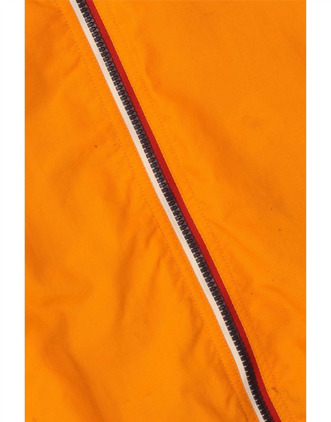 Tommy Hilfiger Mens Bomber Jacket UK 38 Medium Orange Colourblock Poliamida