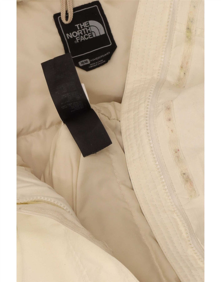 Jaqueta acolchoada com capuz feminina The North Face UK 14 Nylon bege médio