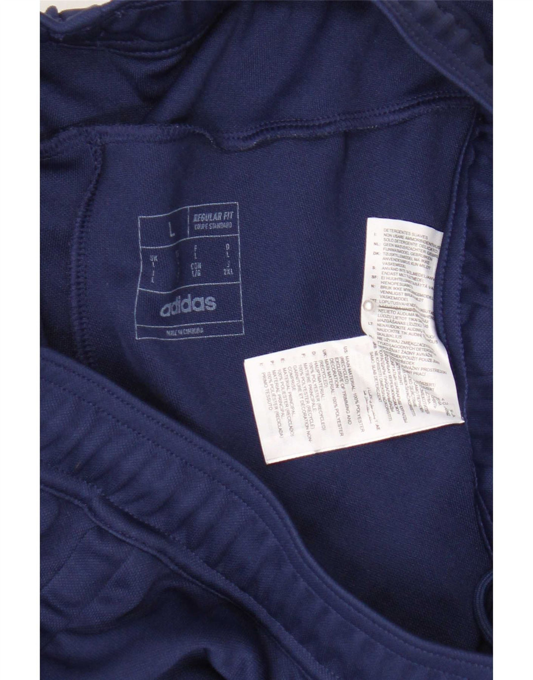 Shorts esportivos masculinos Adidas Aeroready Regular Fit grandes poliéster azul marinho