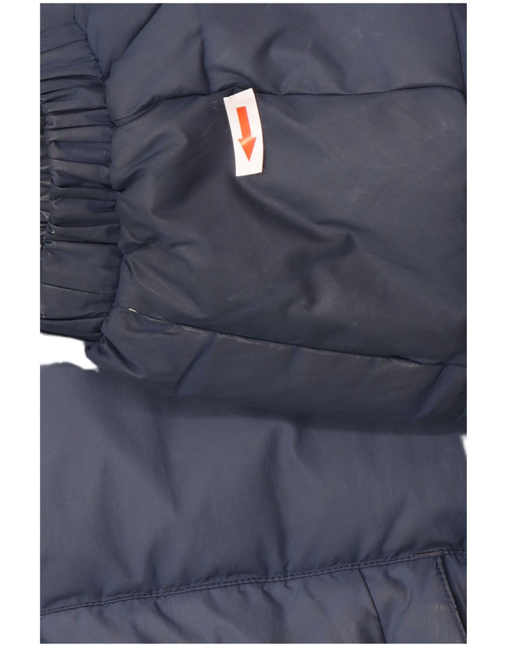Jaqueta acolchoada masculina Tommy Hilfiger UK 42 XL azul marinho poliéster