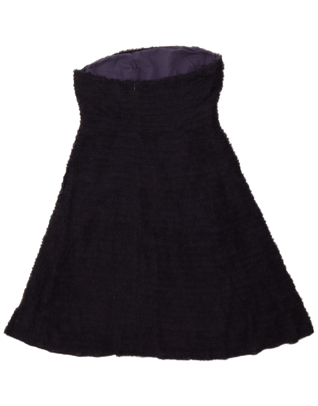 J. CREW Vestido sem alças feminino Reino Unido 12 Médio Azul Marinho