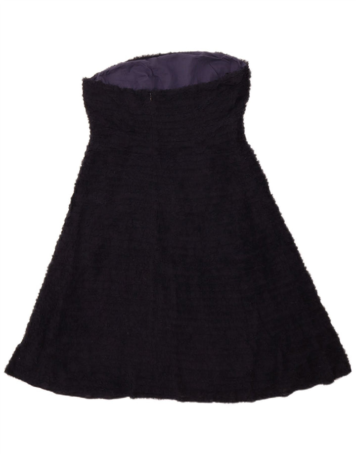 J. CREW Vestido sem alças feminino Reino Unido 12 Médio Azul Marinho