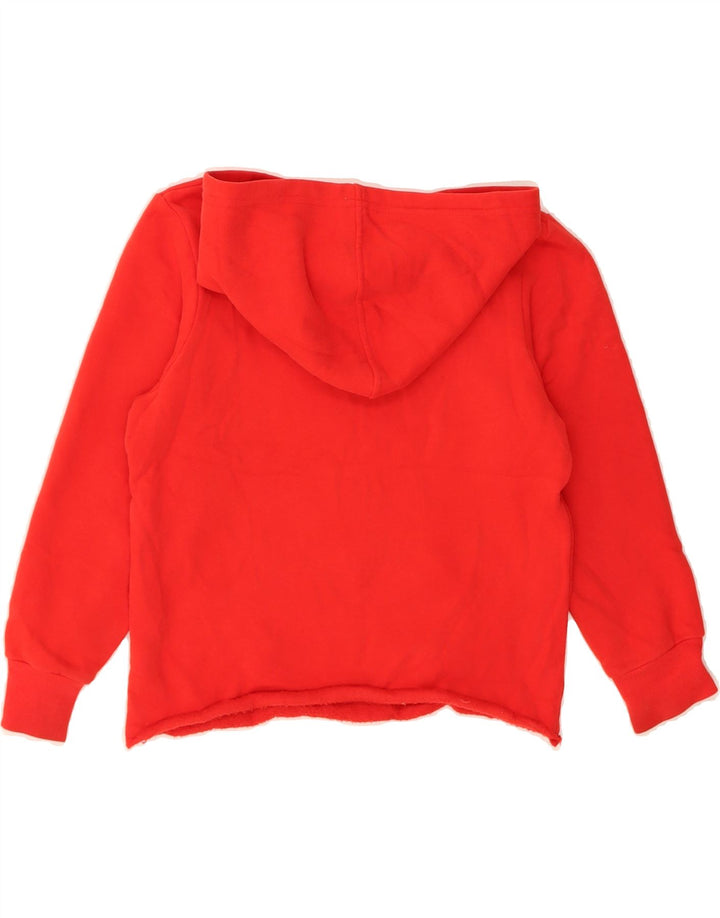 FILA Girls Graphic Hoodie Jumper 7-8 Years Red Cotton Vintage Fila and Second-Hand Fila from Messina Hembry 