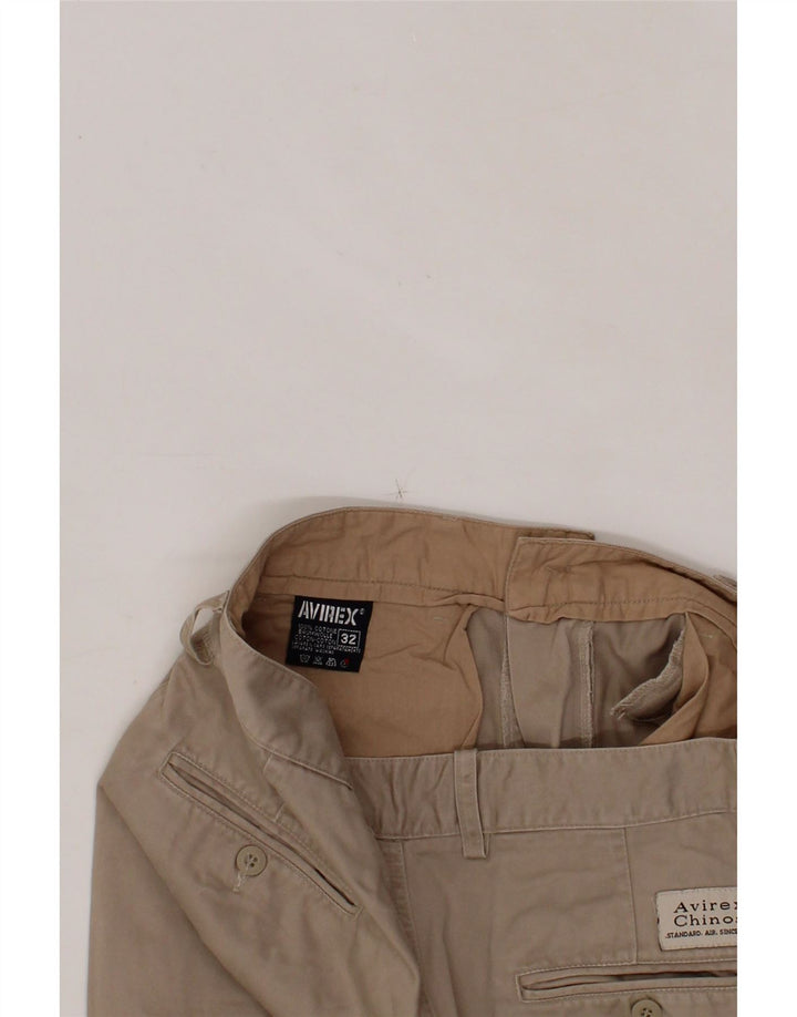 AVIREX Mens Straight Chino Trousers W32 L26 Beige Cotton Vintage Avirex and Second-Hand Avirex from Messina Hembry 