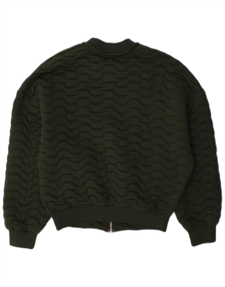 Jaqueta bomber feminina Zara UK 14 médio cáqui