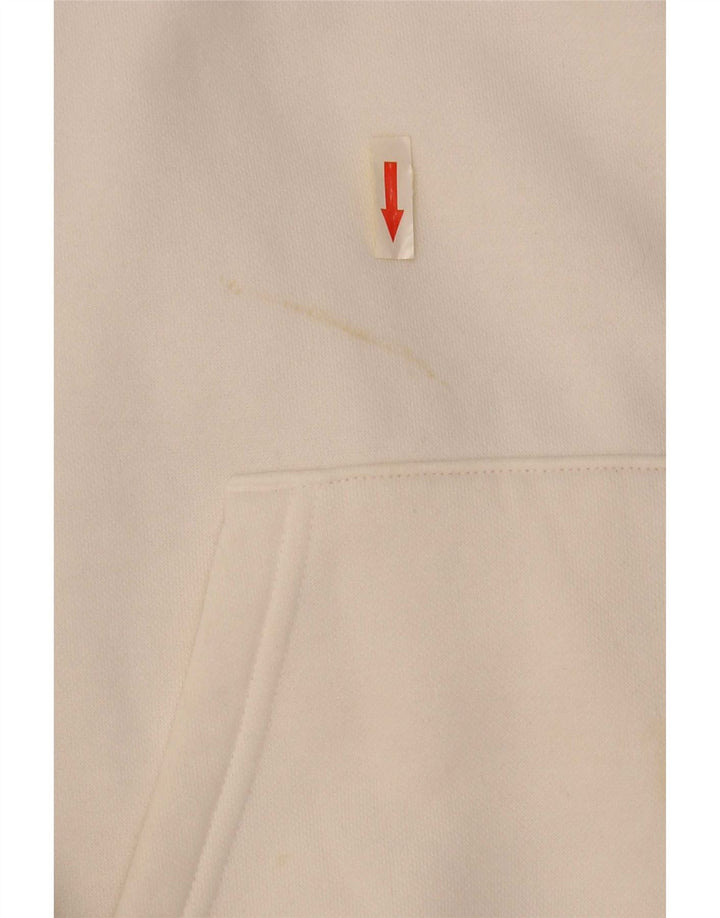 Puma masculino gráfico moletom com capuz médio algodão branco