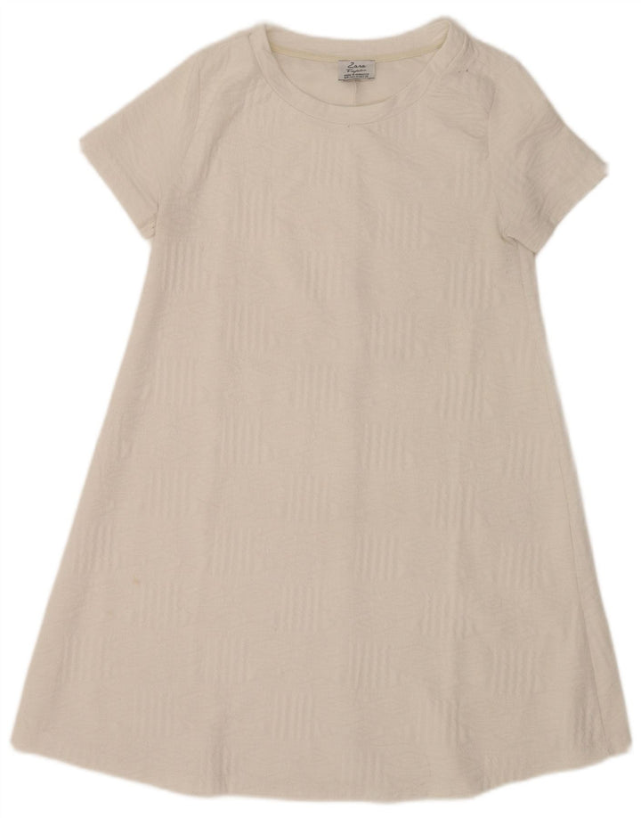 Vestido feminino Zara Trafaluc A-Line UK 12 médio branco