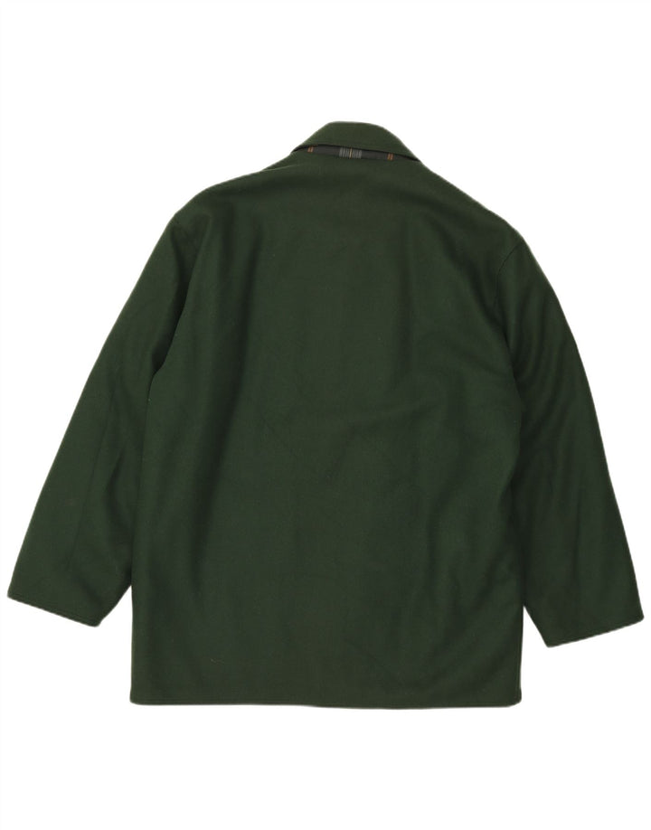 Jaqueta masculina reversível Navigare UK 38 lã verde média
