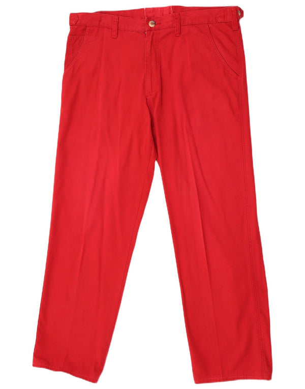 Calça Chino Reta Masculina Slam W36 L29 Vermelha