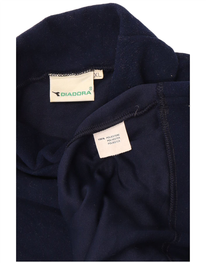 DIADORA Mens Fleece Jumper XL Poliéster Azul Marinho