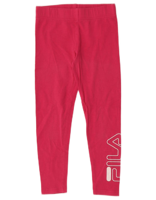 Leggings Fila Meninas Graphic 7-8 Anos Algodão Rosa