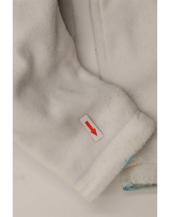 Jaqueta de lã feminina The North Face UK 10 poliéster colorblock branco pequeno