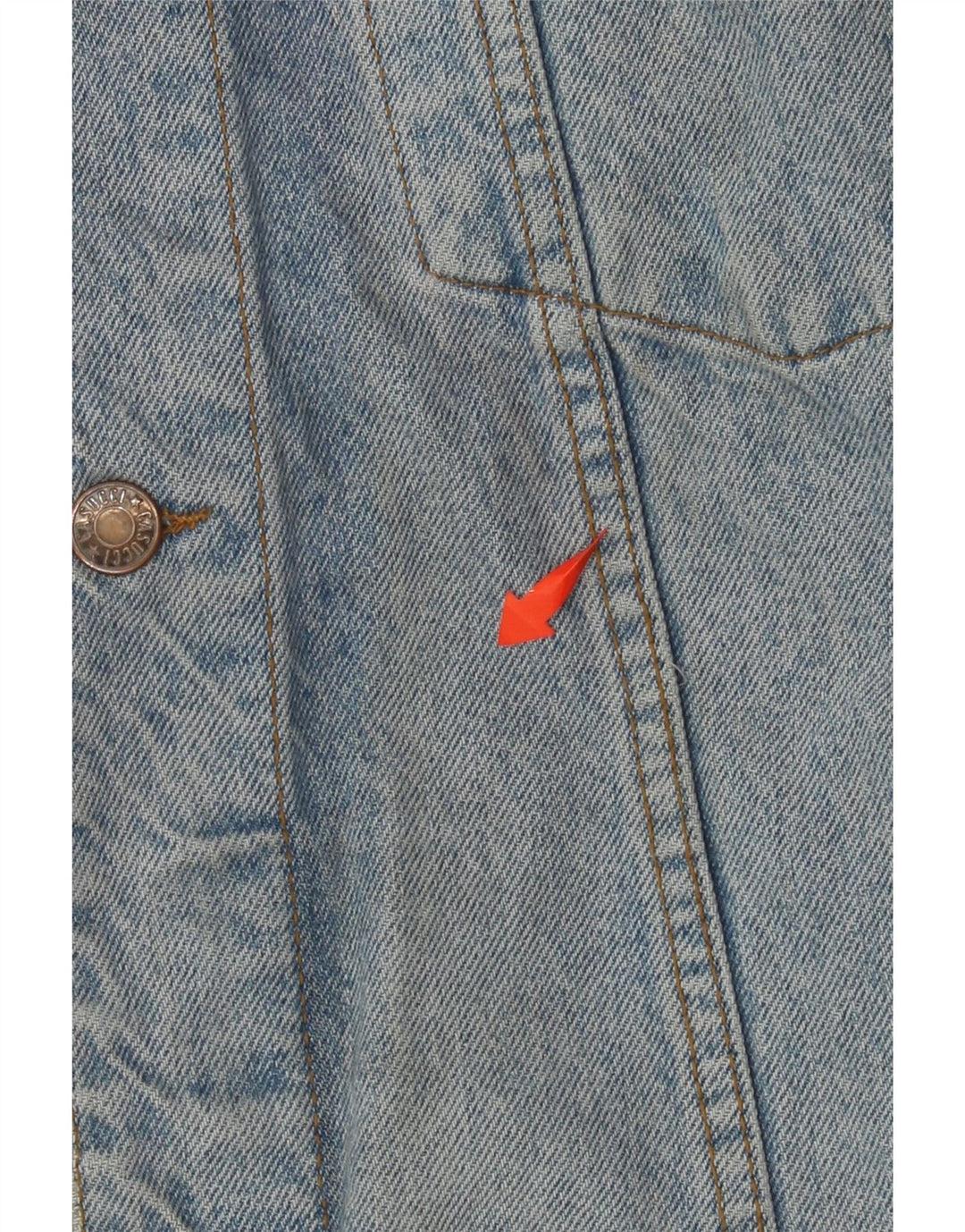 Jaqueta jeans masculina CASSUCI UK 42 XL algodão azul