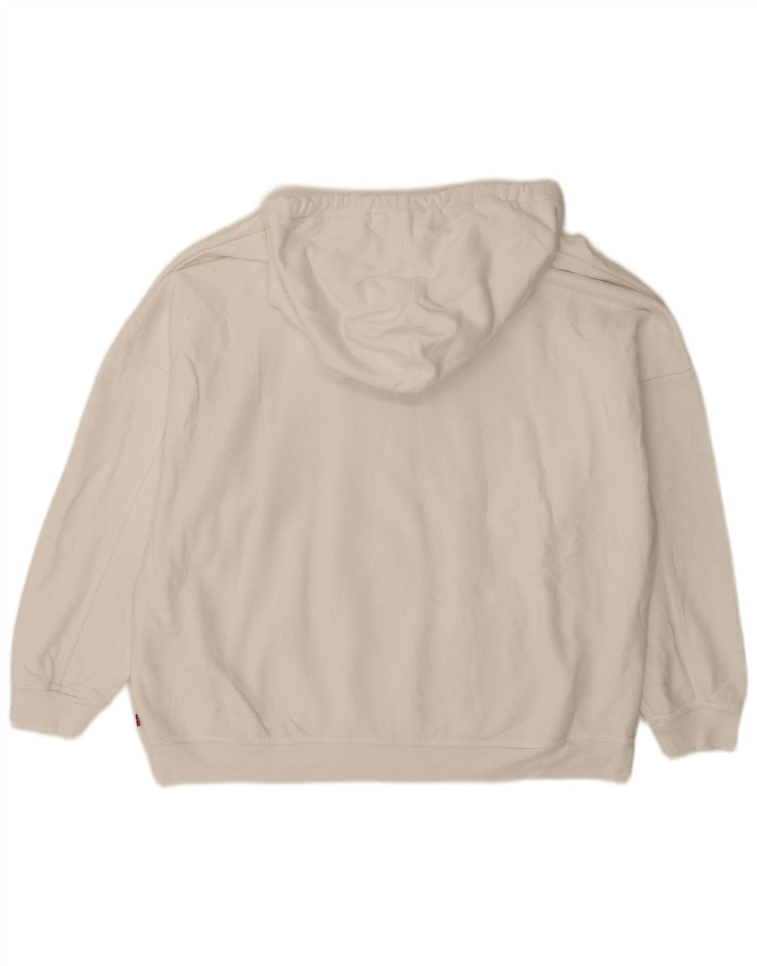 Suéter com capuz gráfico masculino Levi's grande algodão branco
