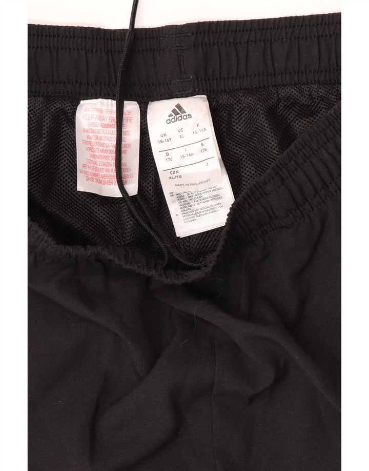 Calças de treino Adidas meninos 15-16 anos preto poliéster