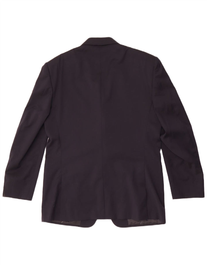 Jaqueta Blazer Masculina Cerruti 1881 com 3 Botões IT 52 XL Azul Marinho Lã