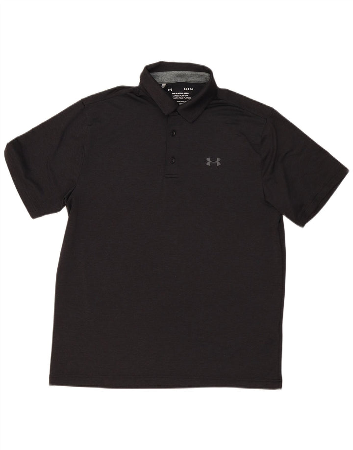 Camisa polo masculina Under Armour grande poliéster preto