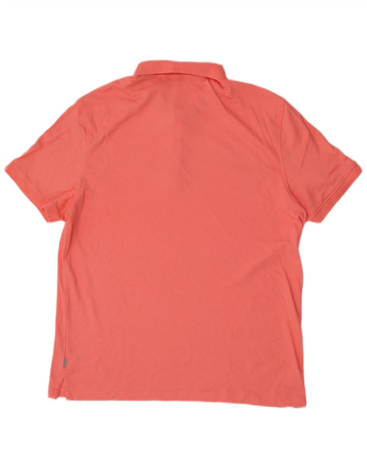 Camisa polo masculina Calvin Klein grande algodão rosa