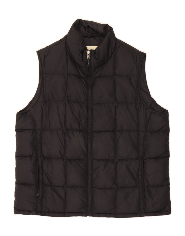EDDIE BAUER Womens Padded Gilet UK 16 Large Black Nylon Vintage Eddie Bauer and Second-Hand Eddie Bauer from Messina Hembry 