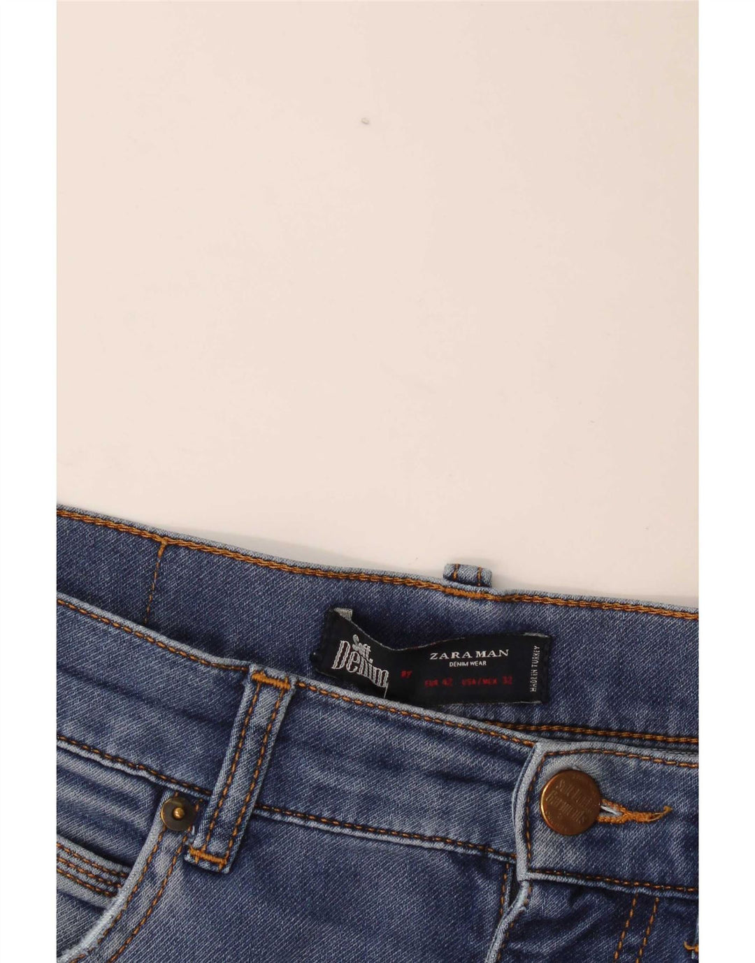 Zara Mens Slim Jeans EU 42 Grande W32 L29 Azul