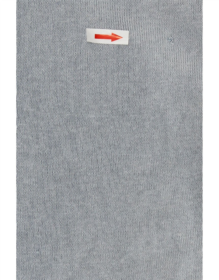 Suéter masculino Jack & Jones com gola canoa de algodão azul médio