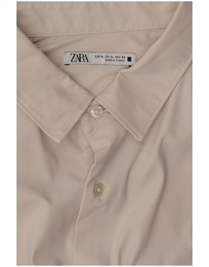 Zara Camisa Masculina XL Off White