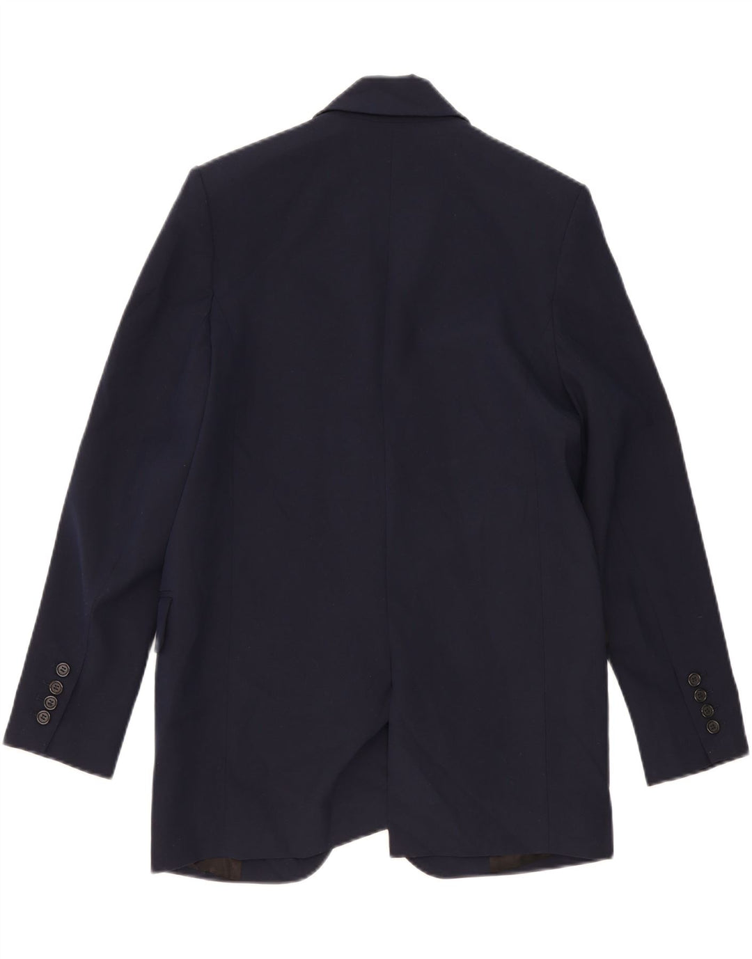 Zara Jaqueta Blazer Oversized Feminina com 2 Botões Reino Unido 6 XS Azul Marinho Viscose