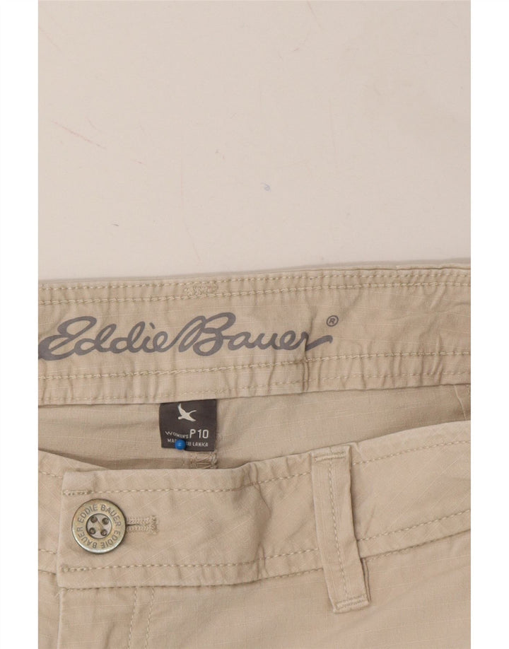 EDDIE BAUER Womens Cargo Capri Trousers US 10 Large W32 L21 Beige Cotton Vintage Eddie Bauer and Second-Hand Eddie Bauer from Messina Hembry 