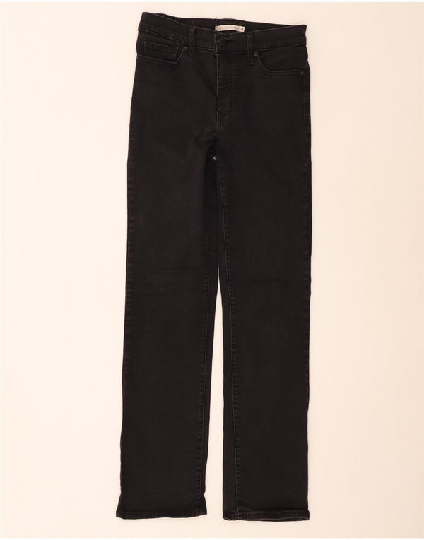 Calça jeans feminina Levi's 314 Shaping Straight W29 L32 algodão preto