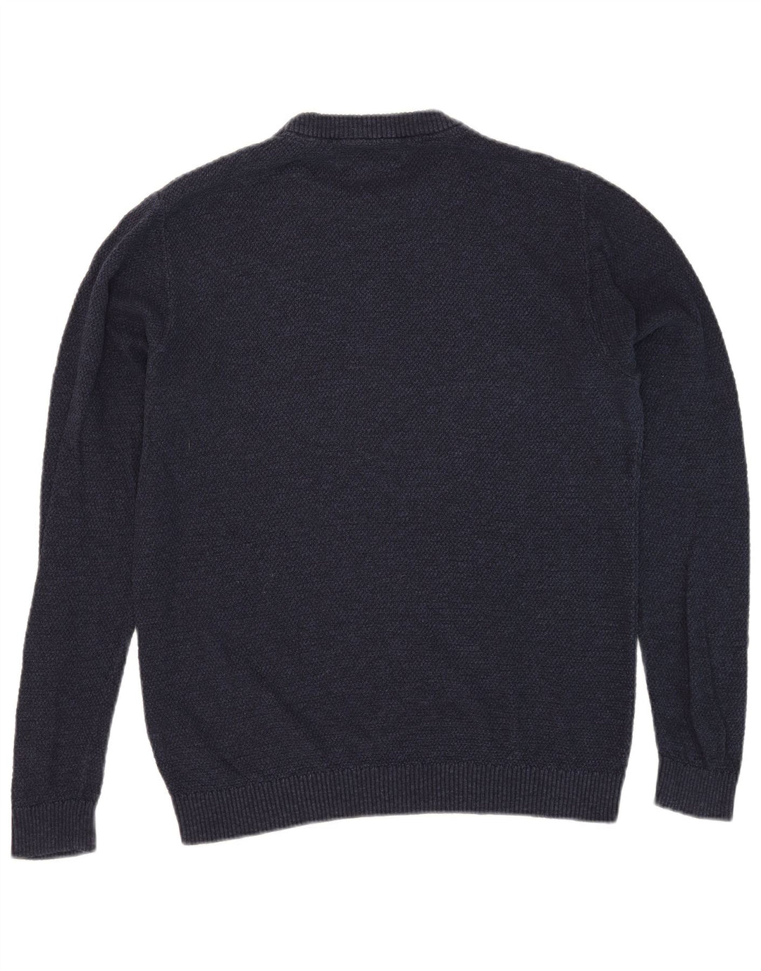 Suéter masculino Jack & Jones com gola redonda, algodão azul marinho médio