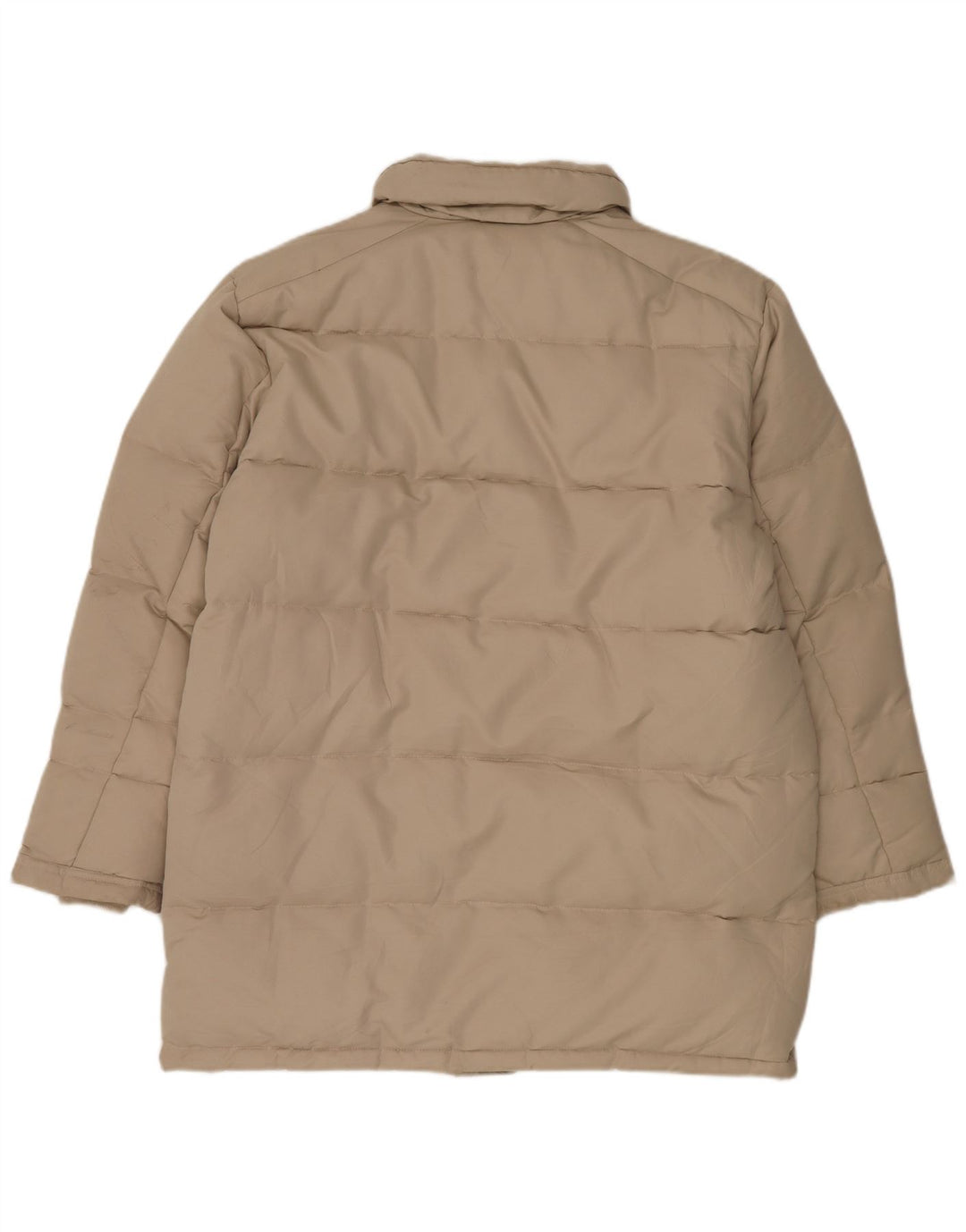 Casaco acolchoado com capuz masculino Fay UK 40 poliéster bege grande