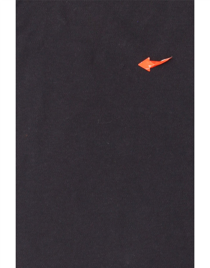 Camisa polo masculina Champion grande algodão listrado azul marinho