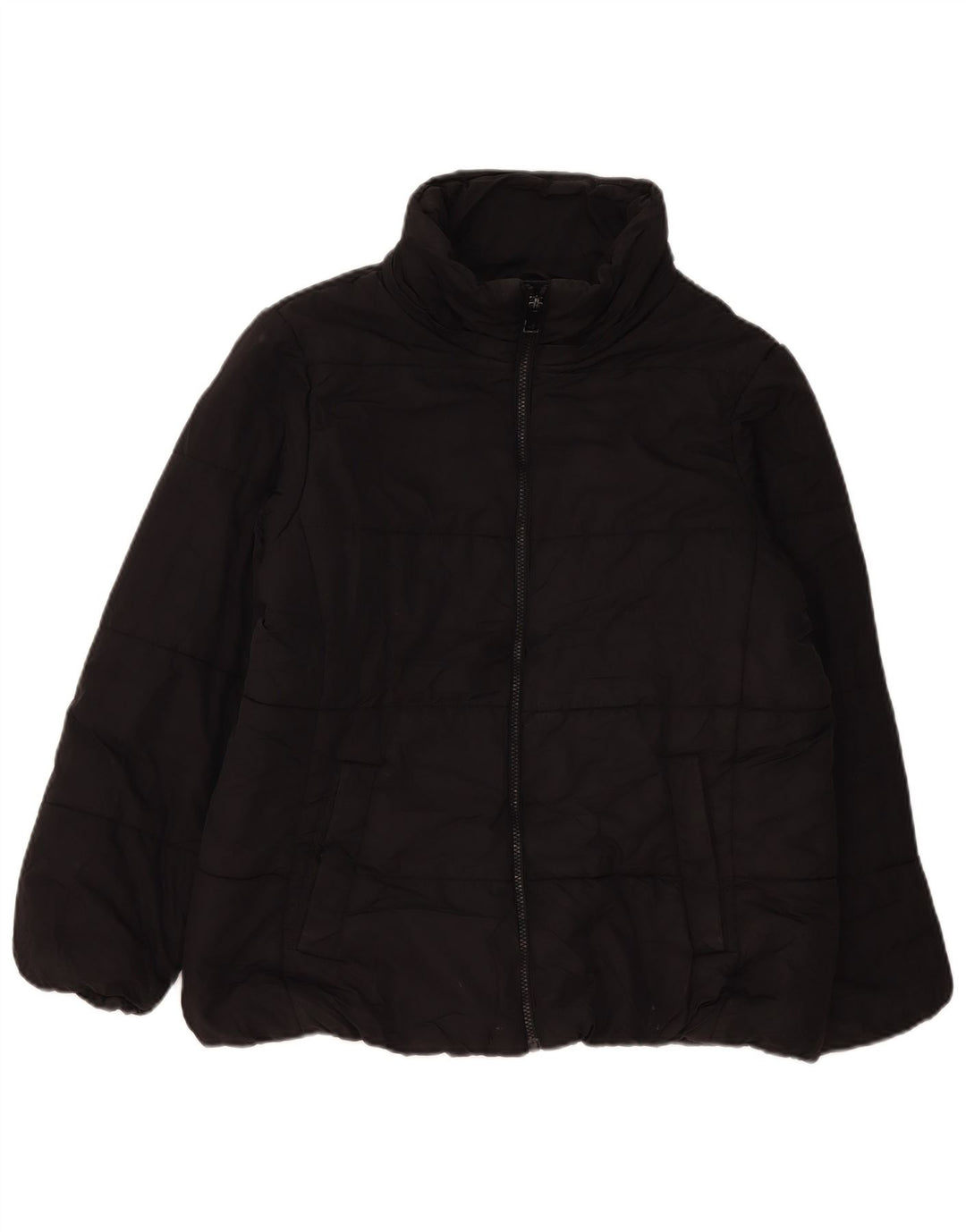 Jaqueta acolchoada feminina Marks & Spencer UK 18 XL poliéster preto