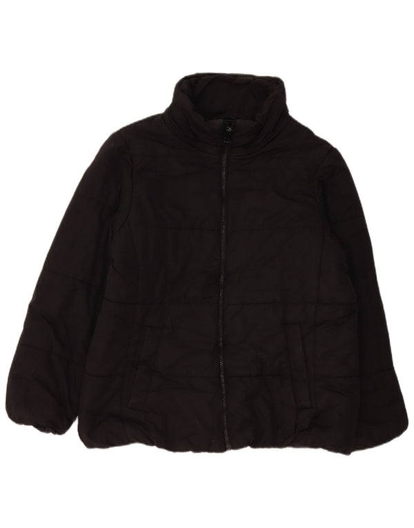 Jaqueta acolchoada feminina Marks & Spencer UK 18 XL poliéster preto