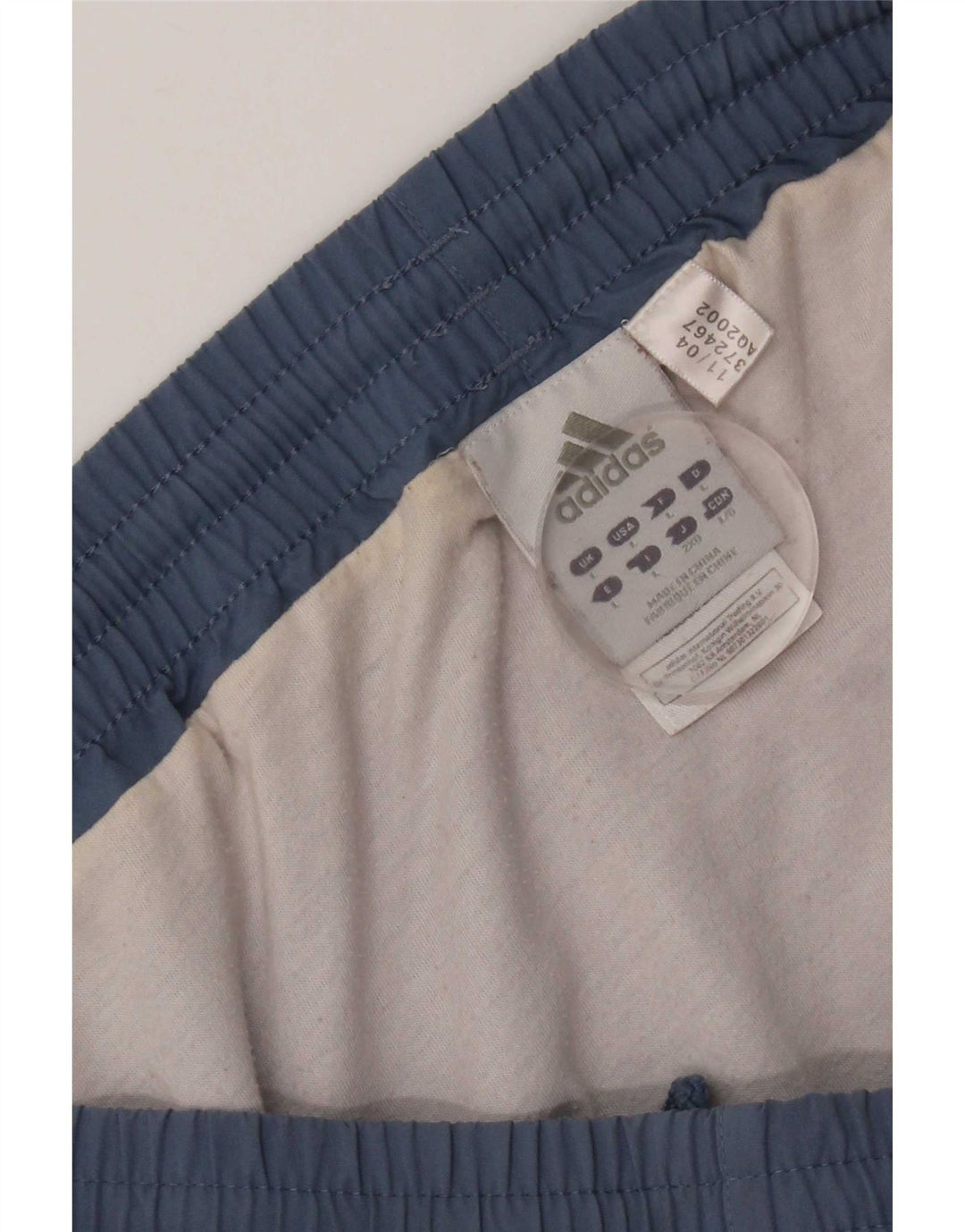 Shorts esportivos masculinos Adidas grande poliéster azul