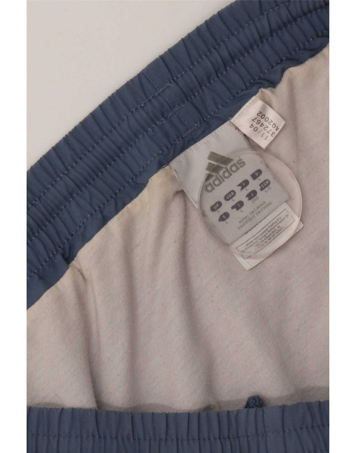 Shorts esportivos masculinos Adidas grande poliéster azul