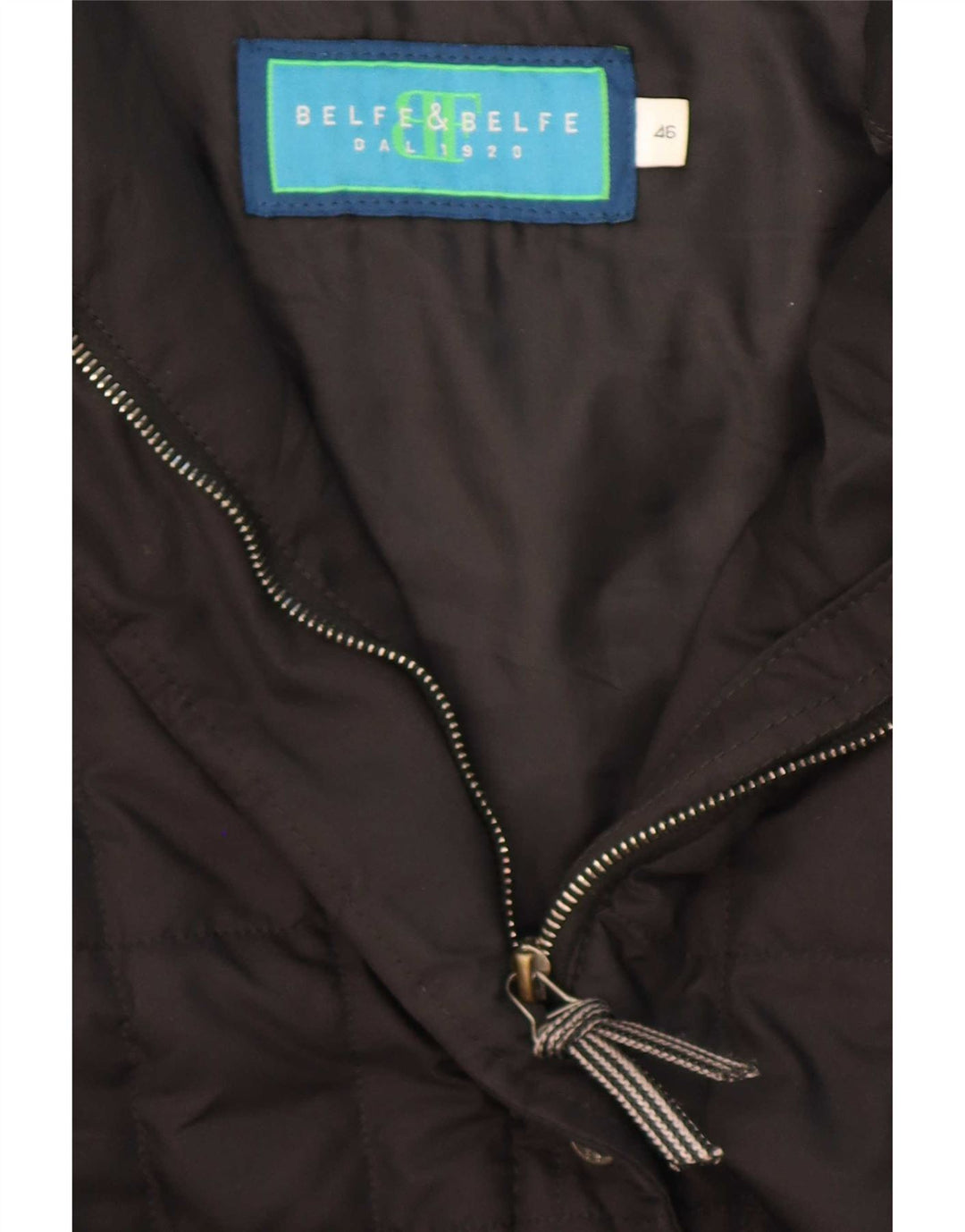 Belfe & Jaqueta feminina acolchoada IT 46 grande poliéster preto