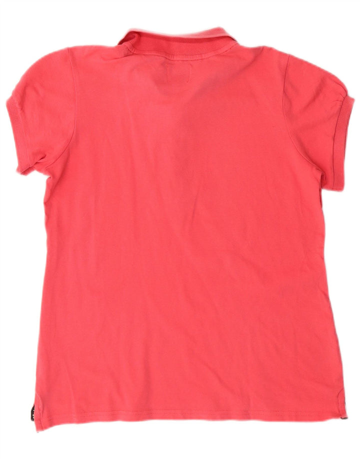 Camisa polo feminina Guru UK 14 grande rosa