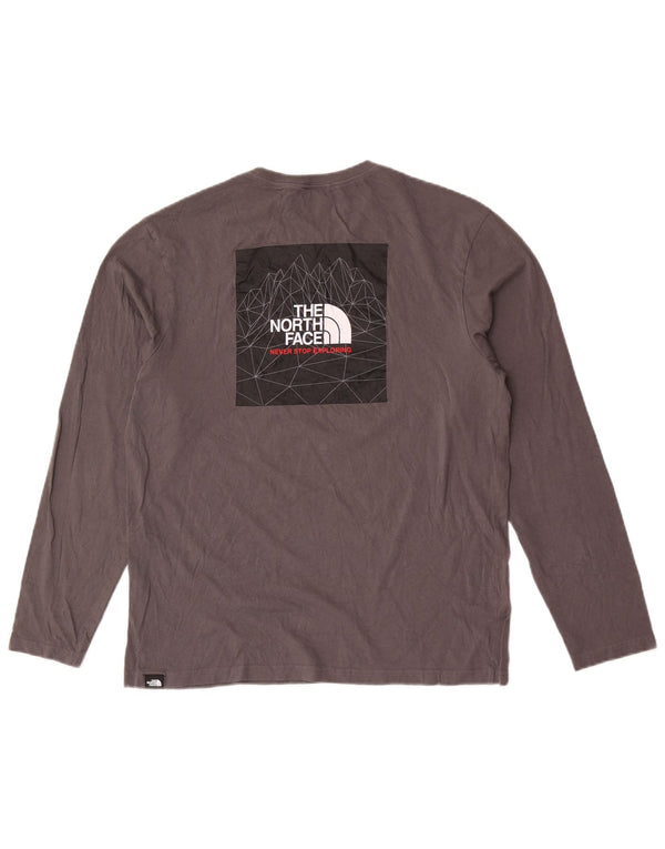 The North Face Mens Graphic Top manga comprida cinza médio