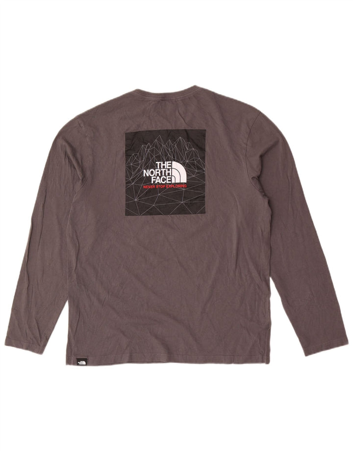 The North Face Mens Graphic Top manga comprida cinza médio