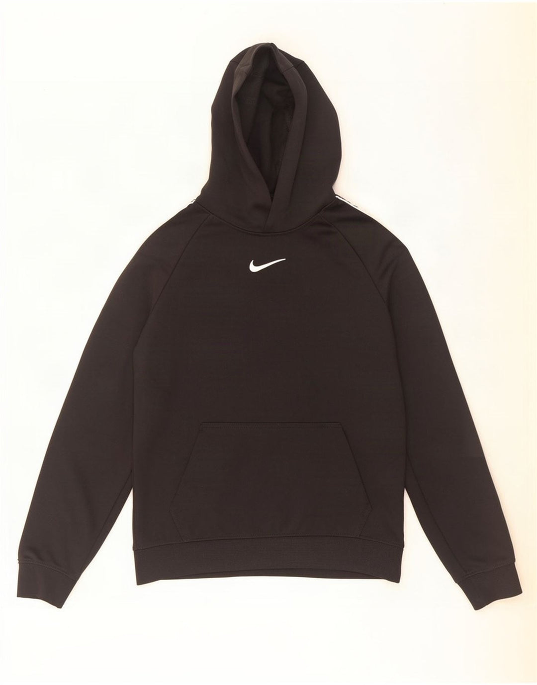 Jumper com capuz gráfico Nike Boys 10-11 anos médio preto poliéster