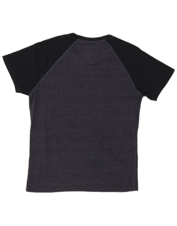 Superdry camiseta masculina gráfica top grande cinza colorblock algodão