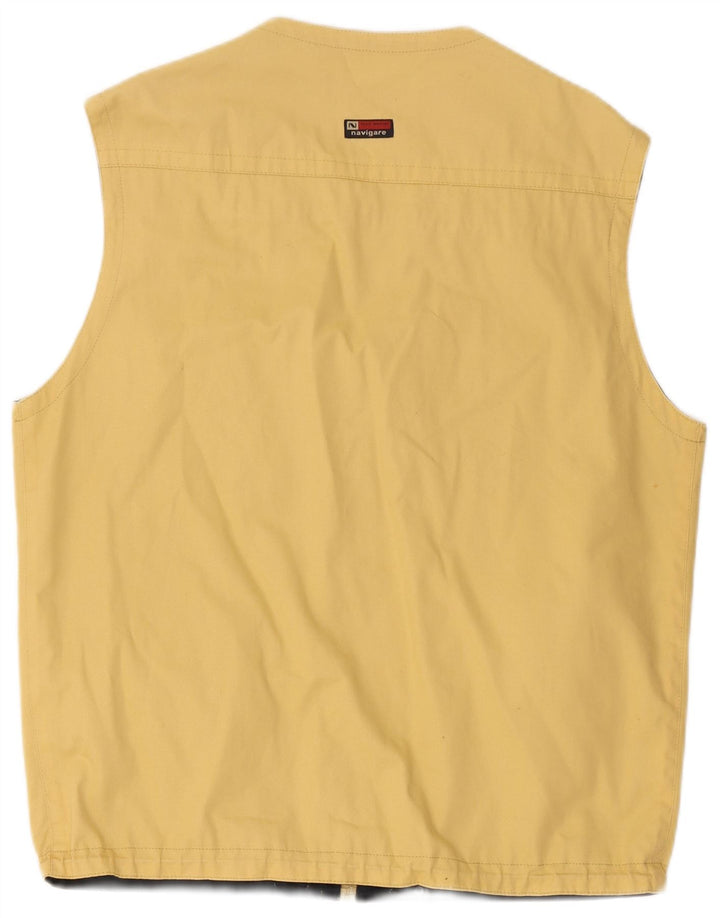 Colete utilitário masculino Navigare UK 38 amarelo médio