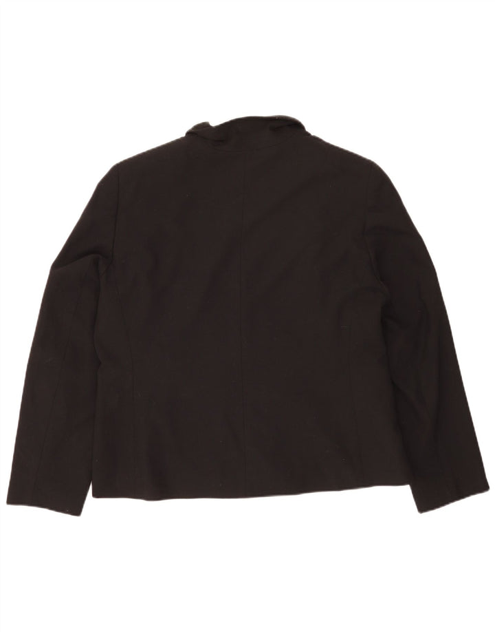 Jaqueta Blazer Feminina Marks & Spencer Standard Fit Reino Unido 18 XL Preto Poliéster