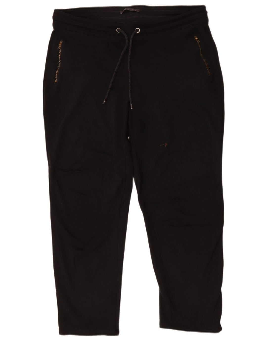 Calça de treino feminina Marks & Spencer Reino Unido 16 grande viscose preta